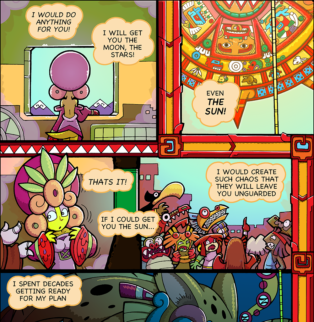 Macoatl - Episode 80, Page 1: The sun and the jaguars 60